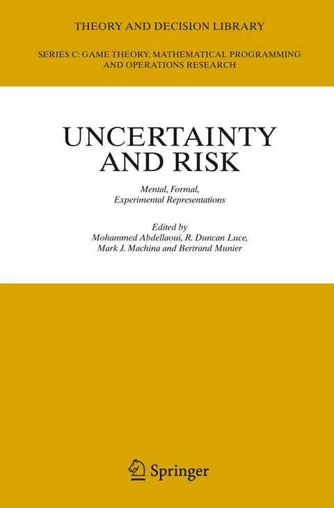 Cover of Uncertainty and Risk (hb)