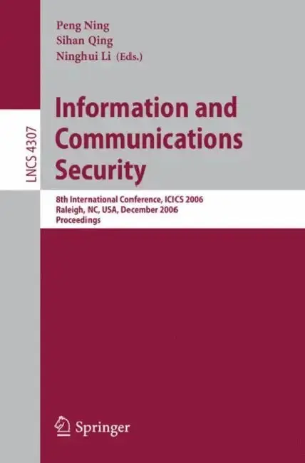 Cover of Information and Communications Security