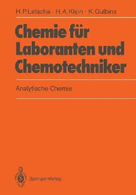 Cover of Chemie Für Laboranten Und Chemotechniker