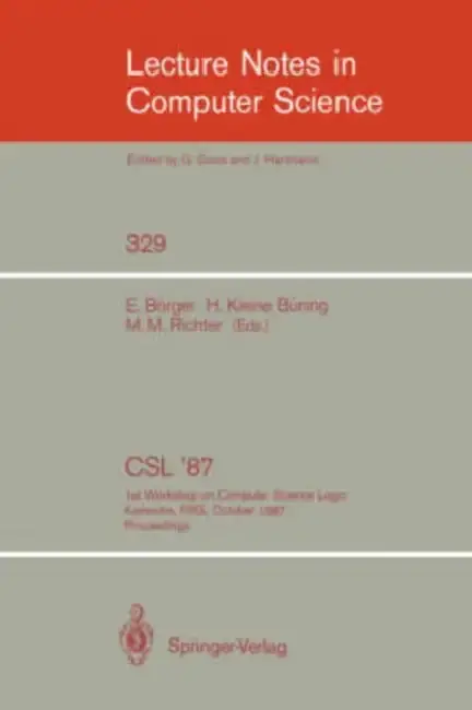 Cover of CSL '87