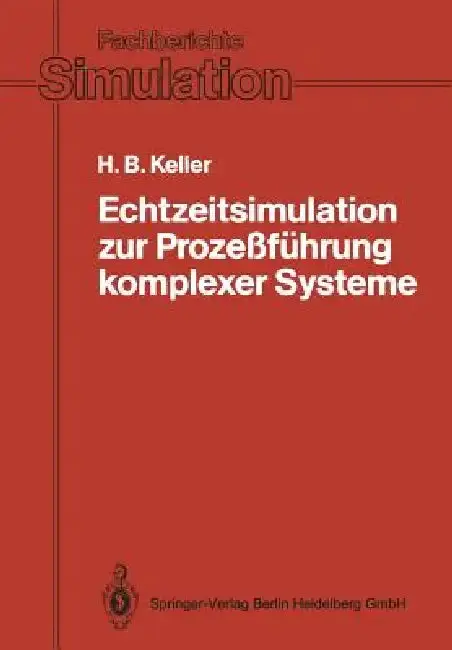 Cover of Echtzeitsimulation Zur Prozeßführung Komplexer Systeme