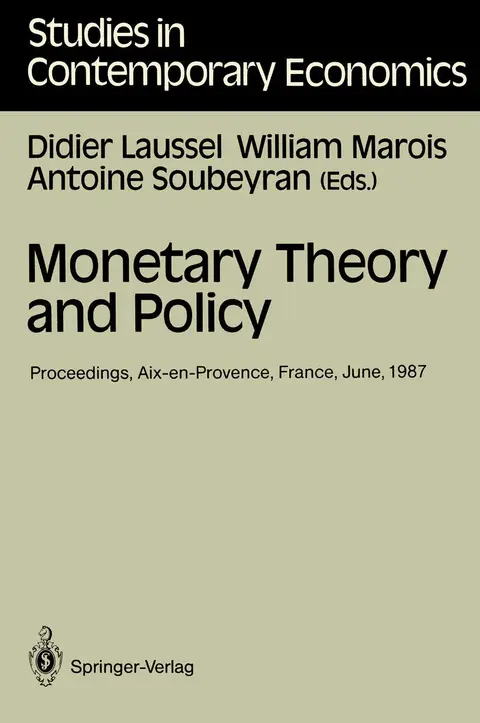 Cover of Monetary Theory and Policy