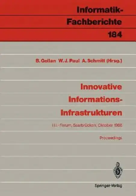 Cover of Innovative Informations-Infrastrukturen