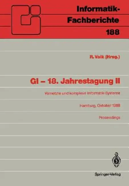 Cover of GI -- 18. Jahrestagung II