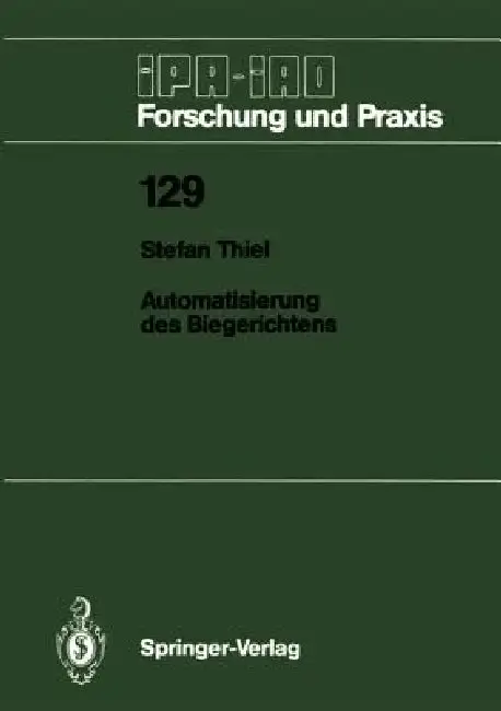 Cover of Automatisierung Des Biegerichtens