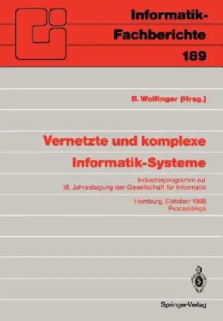Cover of Vernetzte Und Komplexe Informatik-Systeme