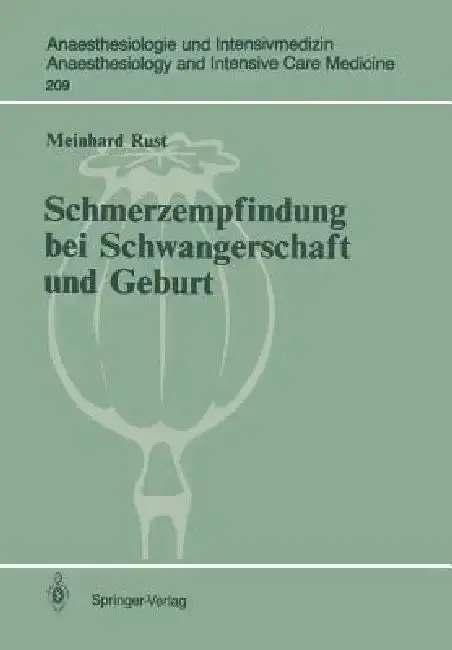 Cover of Schmerzempfindung Bei Schwangerschaft Und Geburt