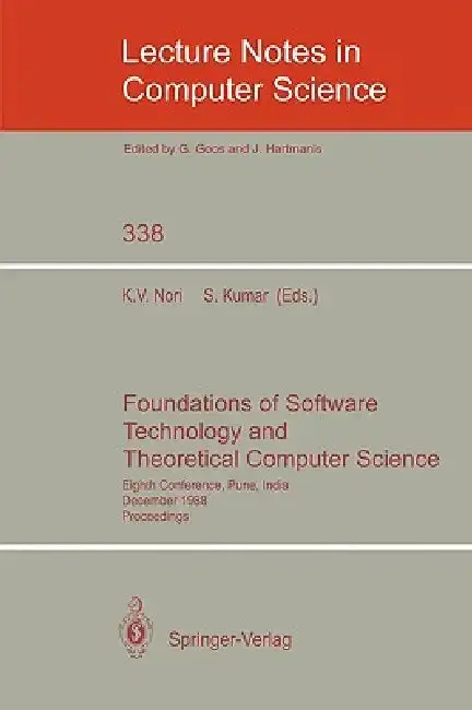 Cover of Foundations of Software Technology and Theoretical Computer Science