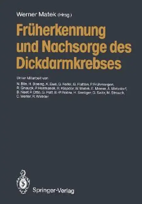 Cover of Früherkennung Und Nachsorge Des Dickdarmkrebses