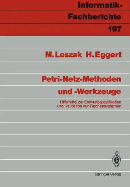Cover of Petri-Netz-Methoden Und -Werkzeuge