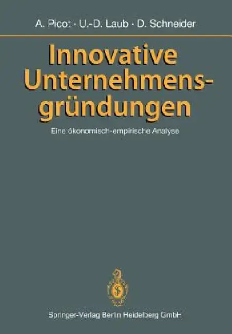 Cover of Innovative Unternehmensgründungen