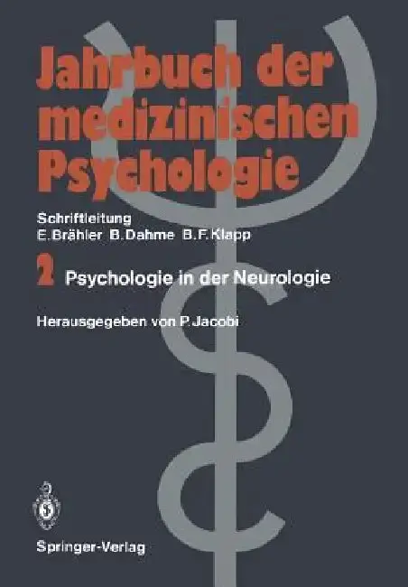Cover of Psychologie in Der Neurologie