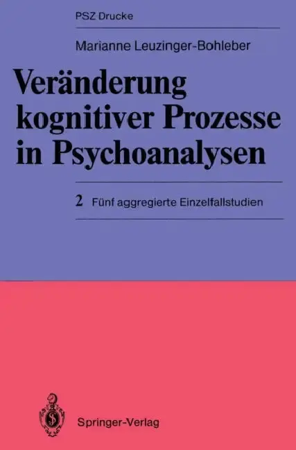 Cover of Veränderung Kognitiver Prozesse in Psychoanalysen