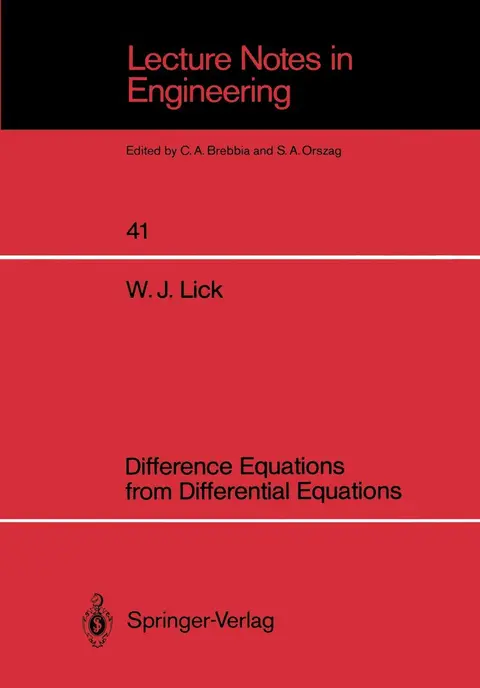 Cover of Difference Equations from Differential Equations