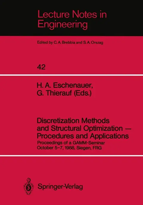 Cover of Discretization Methods and Structural Optimization ― Procedures and Applications