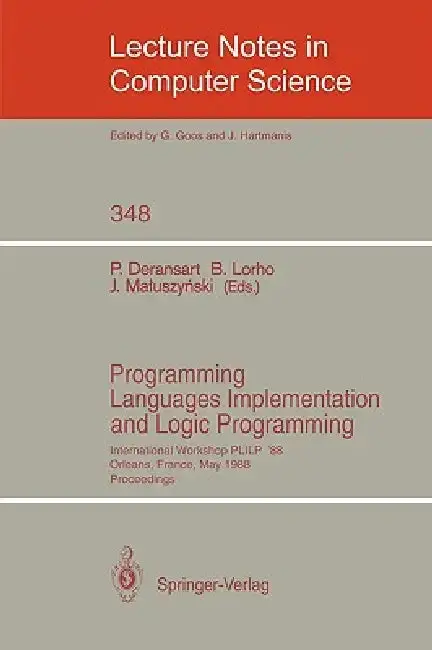 Cover of Programming Languages Implementation and Logic Programming