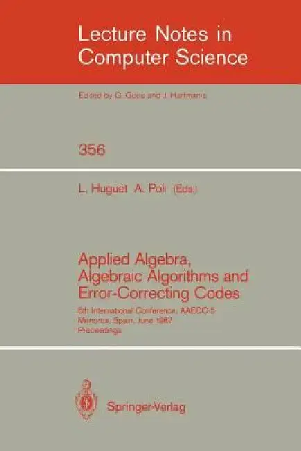 Cover of Applied Algebra, Algebraic Algorithms and Error-Correcting Codes
