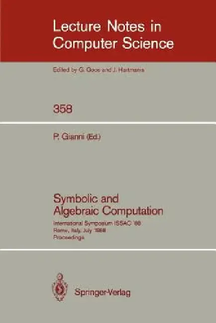 Cover of Symbolic and Algebraic Computation