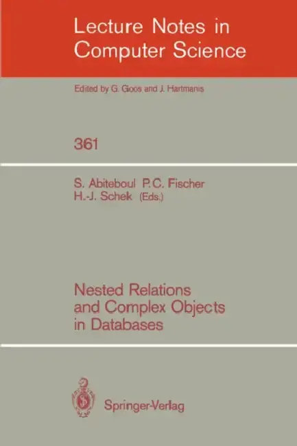 Cover of Nested Relations and Complex Objects in Databases
