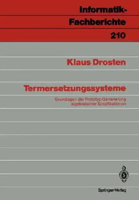 Cover of Termersetzungssysteme