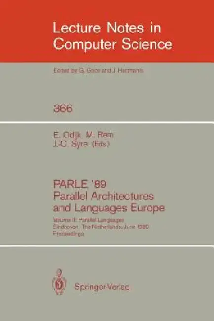Cover of Parle '89 - Parallel Architectures and Languages Europe