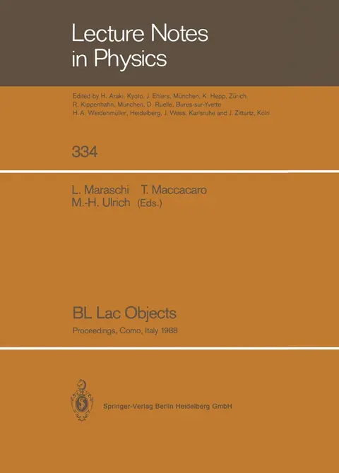 Cover of BL Lac Objects