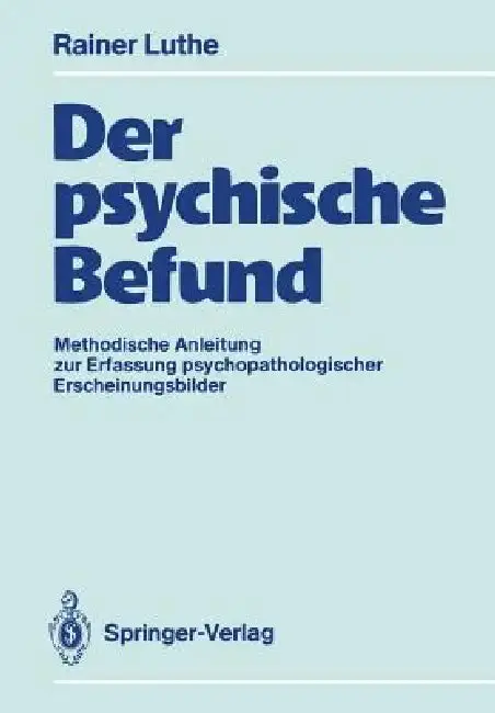 Cover of Der Psychische Befund
