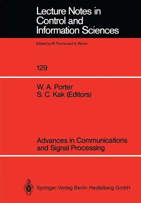 Cover of Advances in Communications and Signal Processing