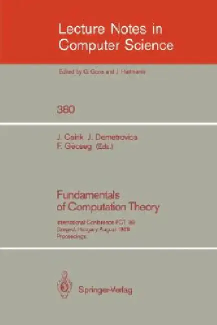 Cover of Fundamentals of Computation Theory