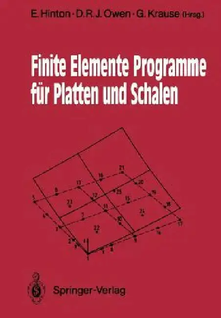 Cover of Finite Elemente Programme Für Platten Und Schalen