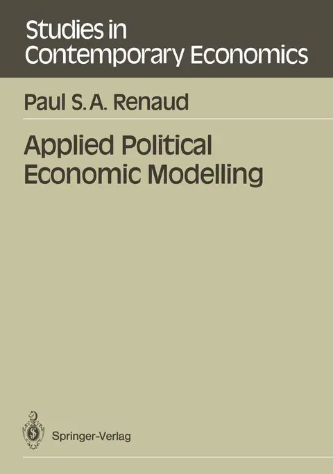 Cover of Applied Political Economic Modelling