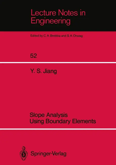 Cover of Slope Analysis Using Boundary Elements