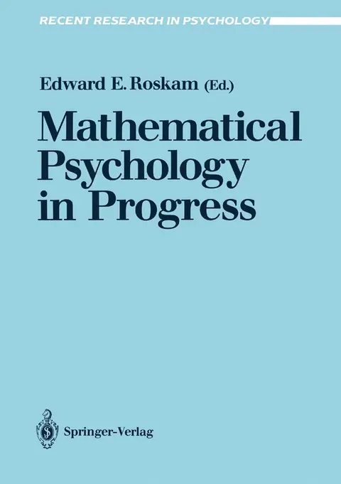 Cover of Mathematical Psychology in Progress