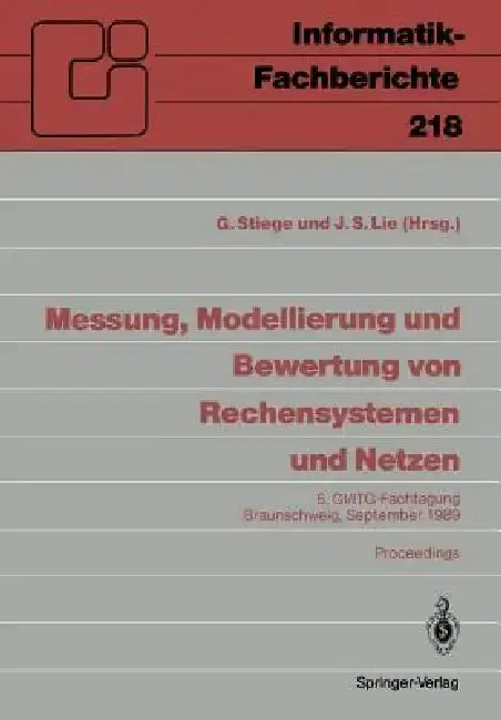 Cover of Messung, Modellierung Und Bewertung Von Rechensystemen Und Netzen
