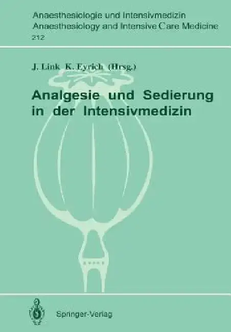 Cover of Analgesie Und Sedierung in Der Intensivmedizin