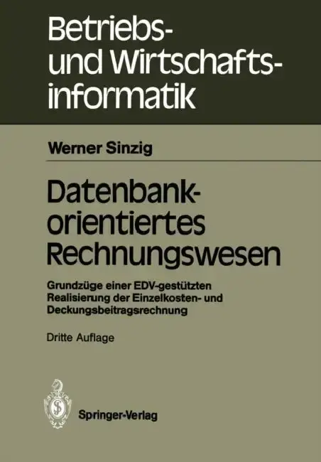 Cover of Datenbankorientiertes Rechnungswesen