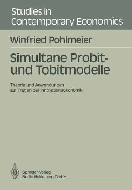 Cover of Simultane Probit- Und Tobitmodelle