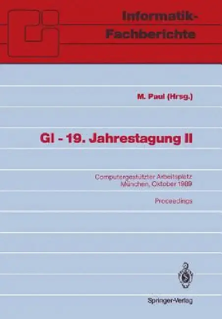 Cover of GI -- 19. Jahrestagung II