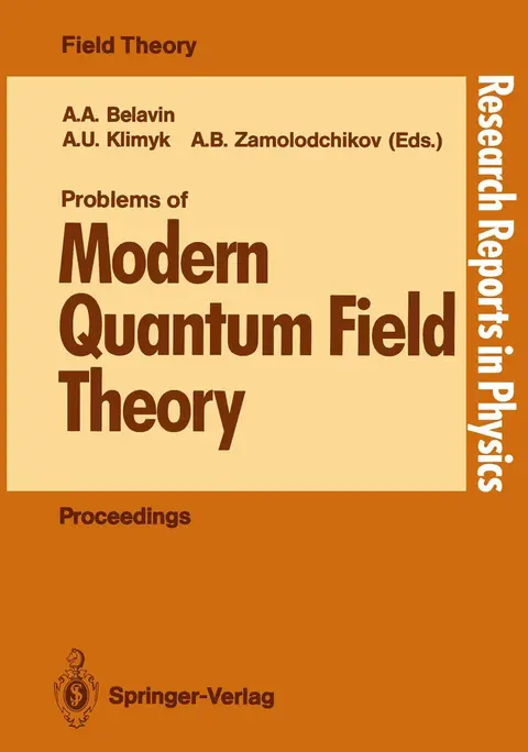 Cover of Problems of Modern Quantum Field Theory