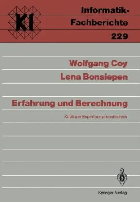 Cover of Erfahrung Und Berechnung
