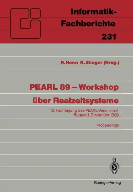 Cover of Pearl 89 -- Workshop Über Realzeitsysteme