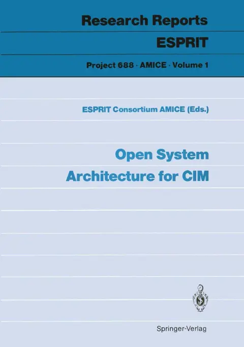 Cover of Open System Architecture for CIM