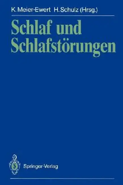 Cover of Schlaf Und Schlafstörungen