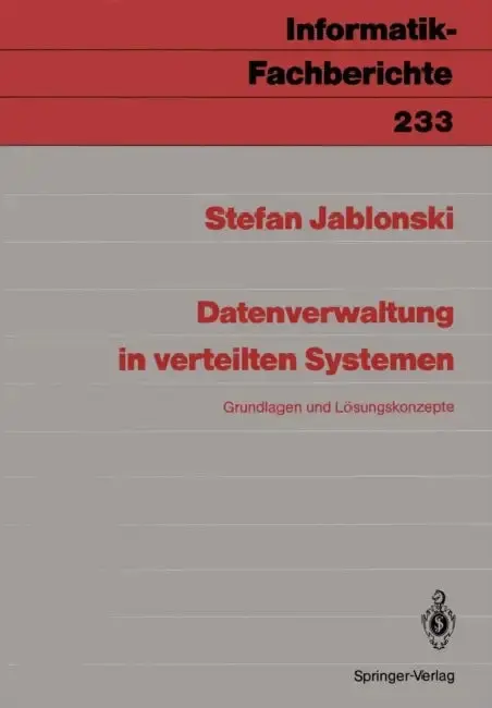 Cover of Datenverwaltung in Verteilten Systemen