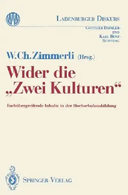 Cover of Wider Die "Zwei Kulturen"