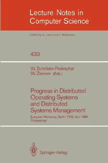 Cover of Progress in Distributed Operating Systems and Distributed Systems Management