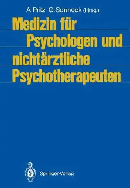 Cover of Medizin Für Psychologen Und Nichtärztliche Psychotherapeuten
