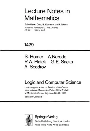 Cover of Logic and Computer Science