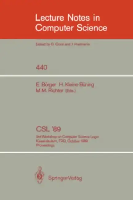 Cover of CSL '89