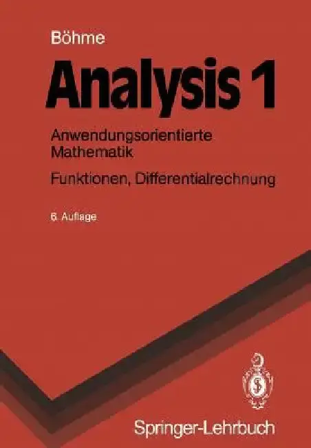 Cover of Analysis 1